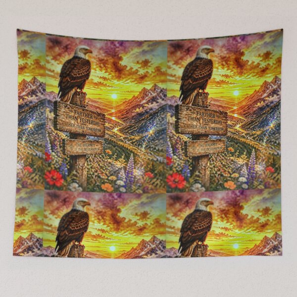Item preview, Majestic Eagle Perched on Signpost, designed and sold by The Empire Of Digital Art..