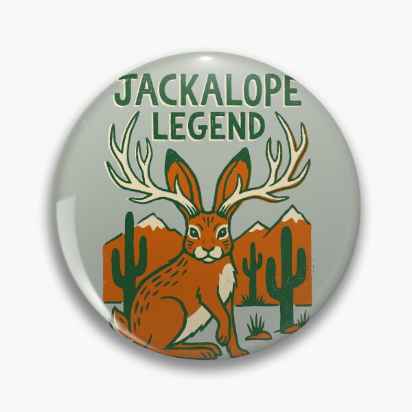 Item preview, Jackalope Legend Southwestern Desert Cryptid Vintage Graphic designed and sold by KiwiRider.