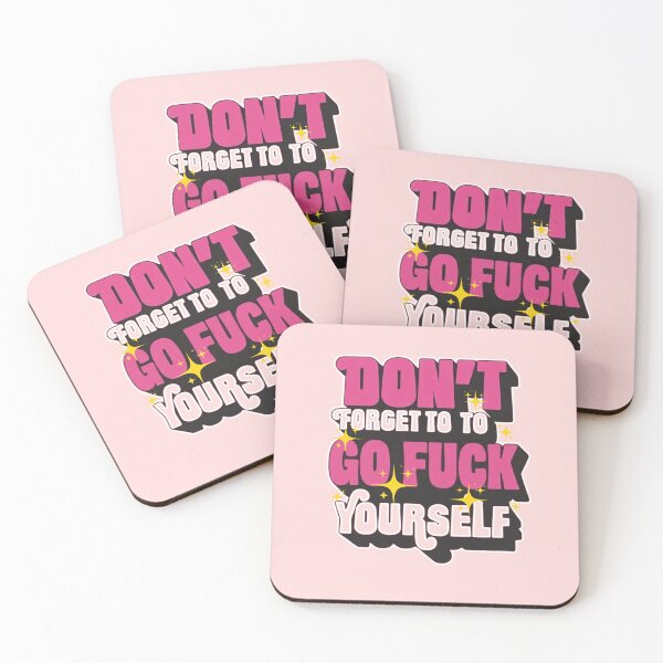 Item preview, Don't Forget To Go Fuck Yourself Funny Retro Sassy Humor Graphic designed and sold by RahniNM.
