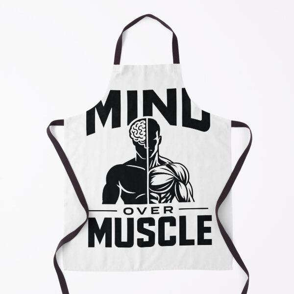 Item preview, Mind Over Muscle – High-Contrast Minimalist Gym Graphic – Bold Modern Typography – Fitness Mindset Art designed and sold by bobscraze.