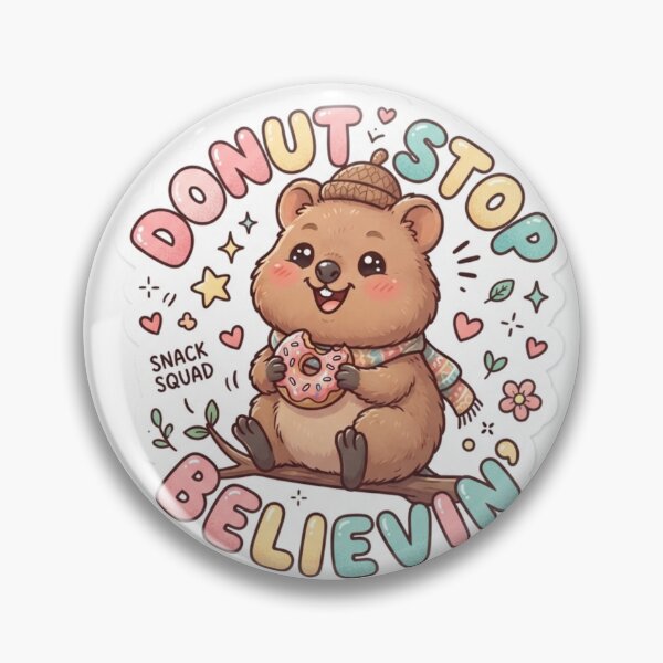Item preview, Quokka – Kawaii "Donut Stop Believin" Sticker designed and sold by Chipkooo.