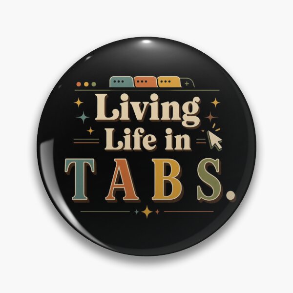 Item preview, Living Life in Tabs. | Funny Retro Digital Lifestyle Typography Design designed and sold by Irene Catchmind.