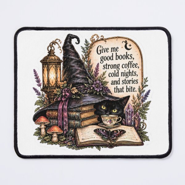 Item preview, Give Me Good Books, Strong Coffee & Stories That Bite designed and sold by Edenglow Prints & Peculiars.