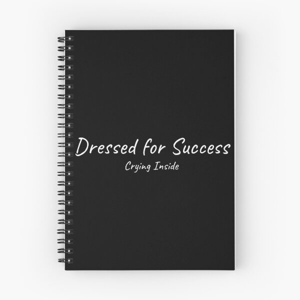 Item preview, Dressed for Success Crying Inside Funny Work Meme Tee designed and sold by low battery meme design.