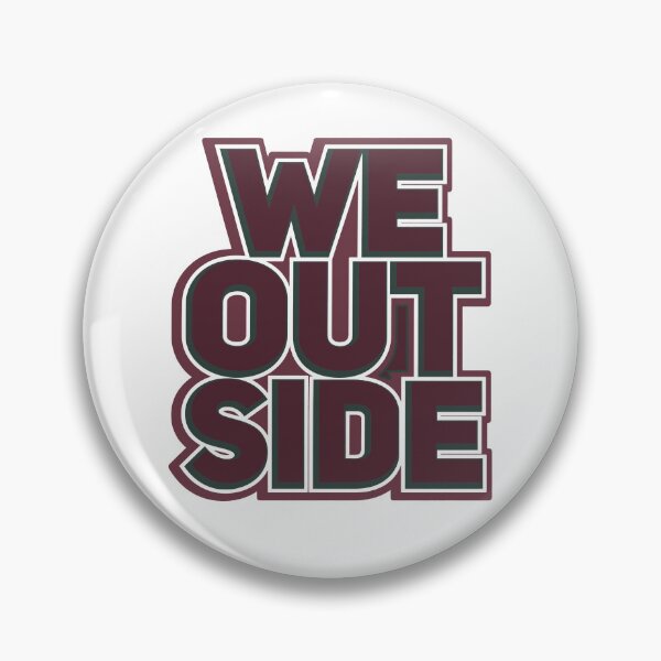 Item preview, We Outside Bold Retro Streetwear Typography Graphic designed and sold by Aliaalerud.