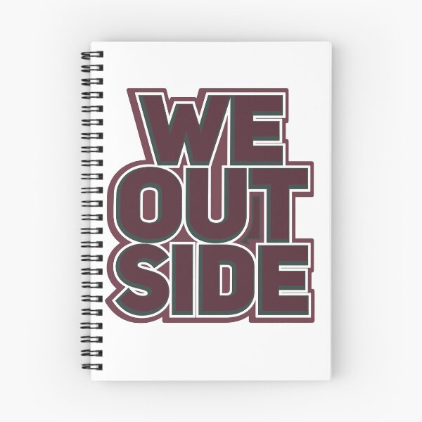 Item preview, We Outside Bold Retro Streetwear Typography Graphic designed and sold by Aliaalerud.