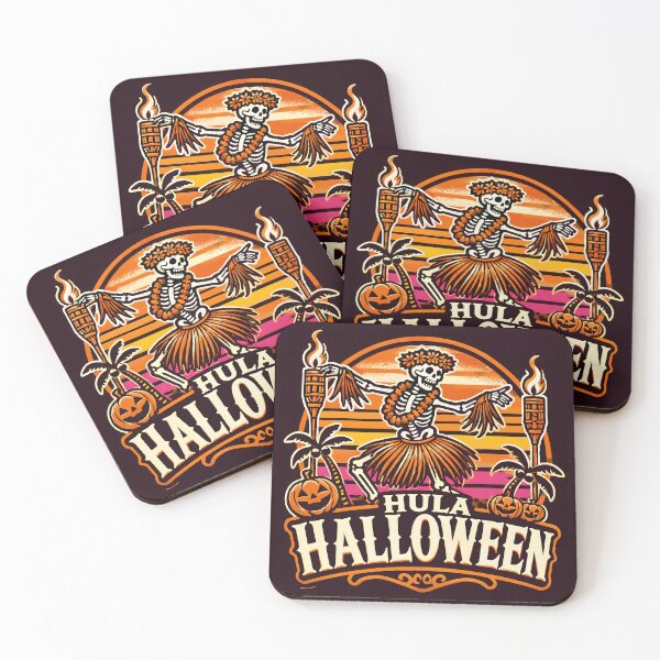 Item preview, Hula Halloween Skeleton Sunset Dance designed and sold by Victor Shadehorn.