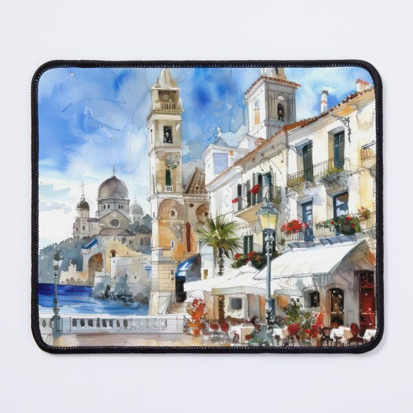 Item preview, Mediterranean Morning by the Sea designed and sold by NeoNebulaArt.