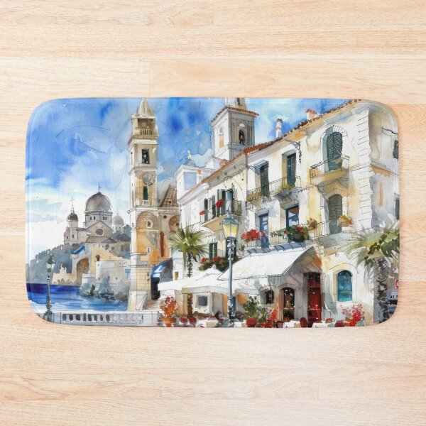 Item preview, Mediterranean Morning by the Sea designed and sold by NeoNebulaArt.