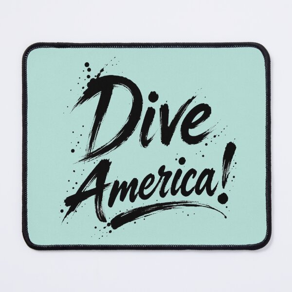 Item preview, Dive America! Bold Brush Lettering designed and sold by The-Drip-Studio.