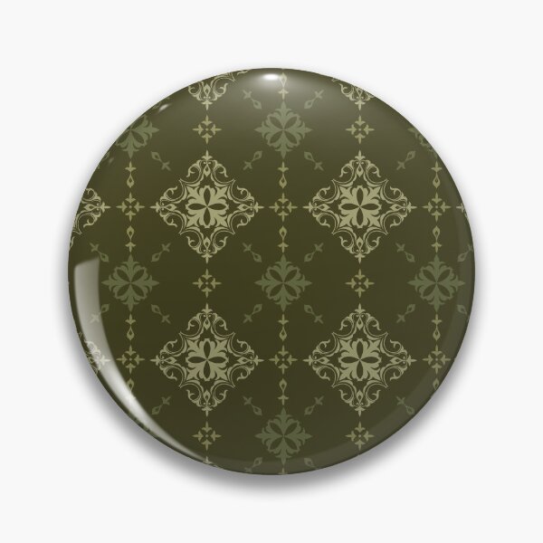 Item preview, Dark Olive Green Damask Seamless Pattern designed and sold by PowerAntShop.
