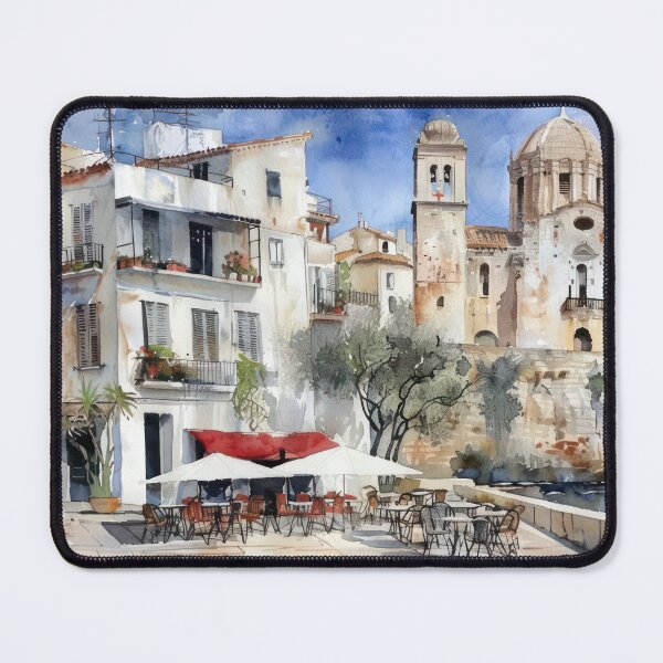 Item preview, Café by the Old Harbor designed and sold by NeoNebulaArt.