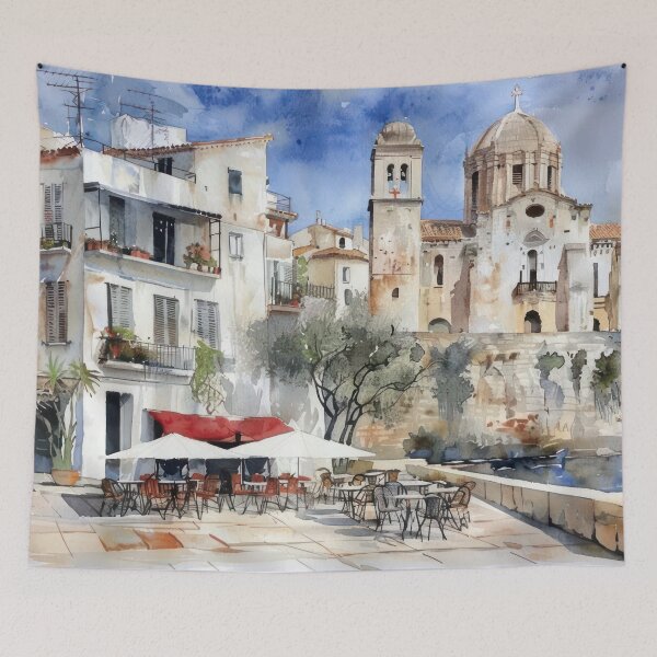 Item preview, Café by the Old Harbor designed and sold by NeoNebulaArt.