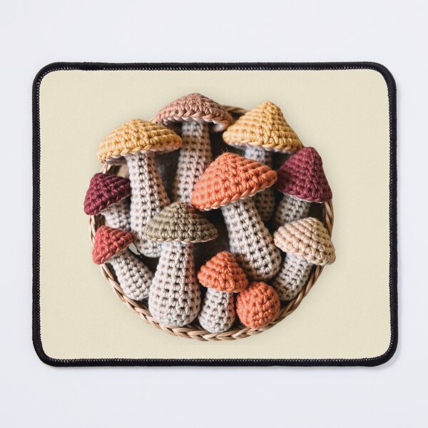 Item preview, Crochet Mushroom Basket designed and sold by TackyTime.