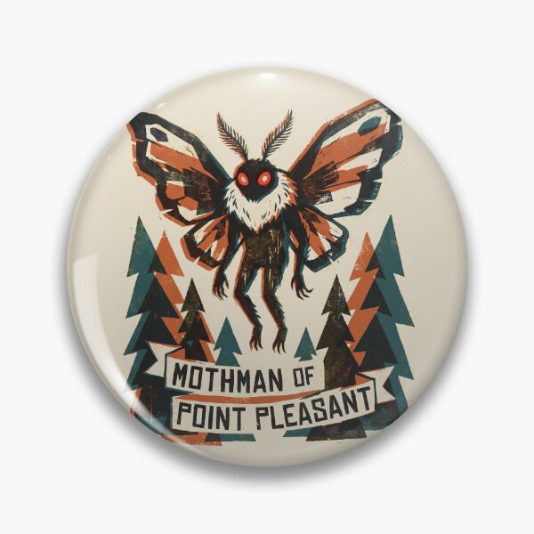 Item preview, Mothman of Point Pleasant West Virginia Cryptid Vintage Graphic designed and sold by KiwiRider.
