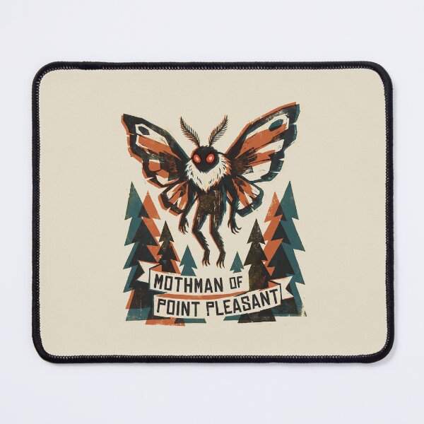 Item preview, Mothman of Point Pleasant West Virginia Cryptid Vintage Graphic designed and sold by KiwiRider.