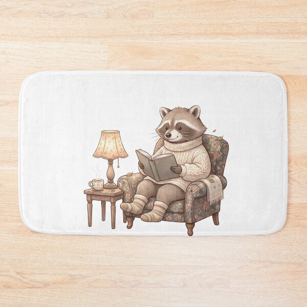 Item preview, Cozy Reading Raccoon Book Lover designed and sold by Thespase.