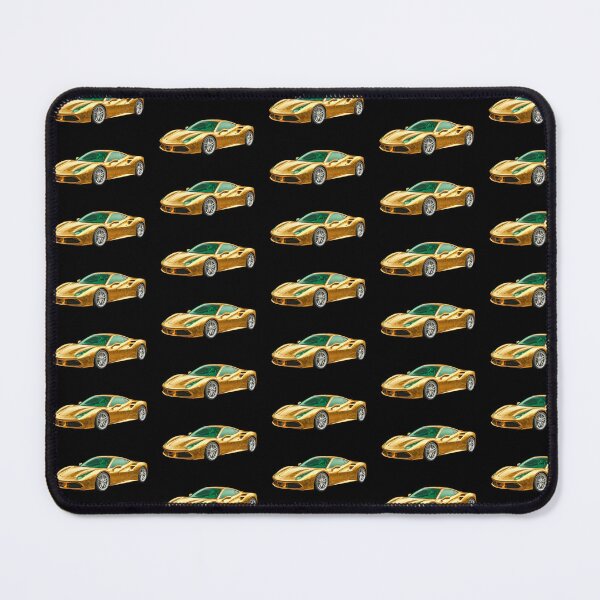 Item preview, Gold Ferrari emerald glass car designed and sold by C3R0.