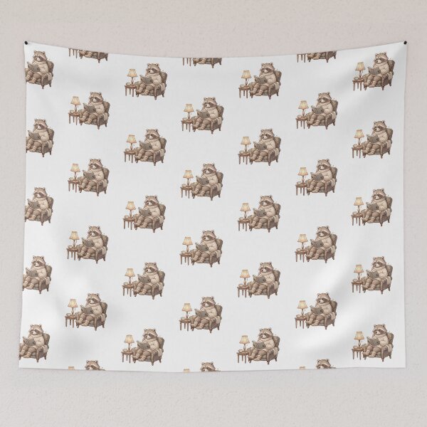 Item preview, Cozy Reading Raccoon Book Lover designed and sold by Thespase.