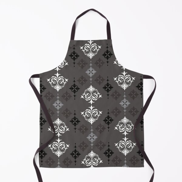 Item preview, Grey Damask Seamless Pattern with Vintage Ornaments designed and sold by PowerAntShop.