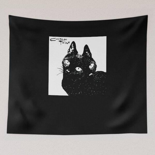 Item preview, Cocteau Twins Black Cat Gothic Music Vintage Aesthetic Graphic designed and sold by Pioiiiart.