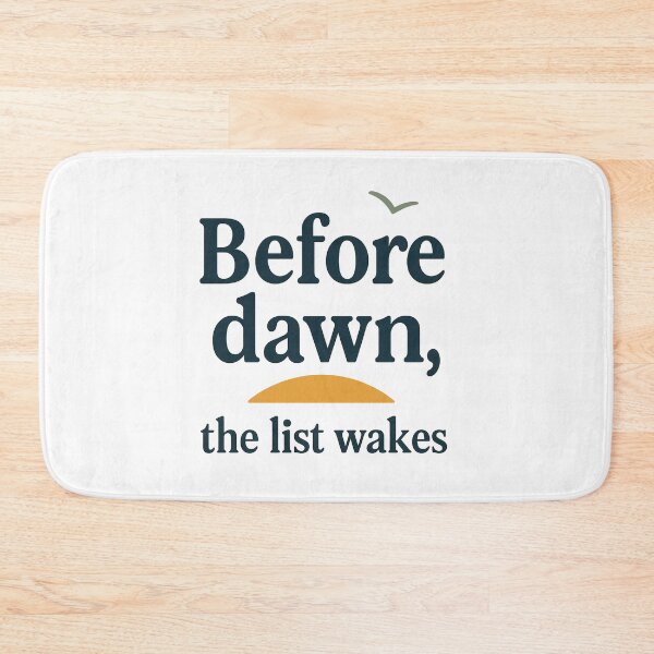 Item preview, Before Dawn, the List Wakes Birding Typographic Design designed and sold by Ainbowz-Artwork.