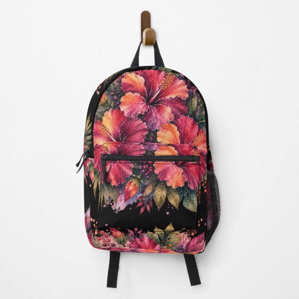 Item preview, Mysterious Tropical Hibiscus Bouquet | Watercolor Tropical Floral Art | Botanical Illustration designed and sold by IamNolmo.