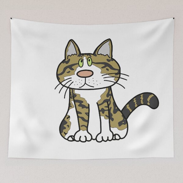 Item preview, Cute Tabby Cat Sitting designed and sold by facordest.
