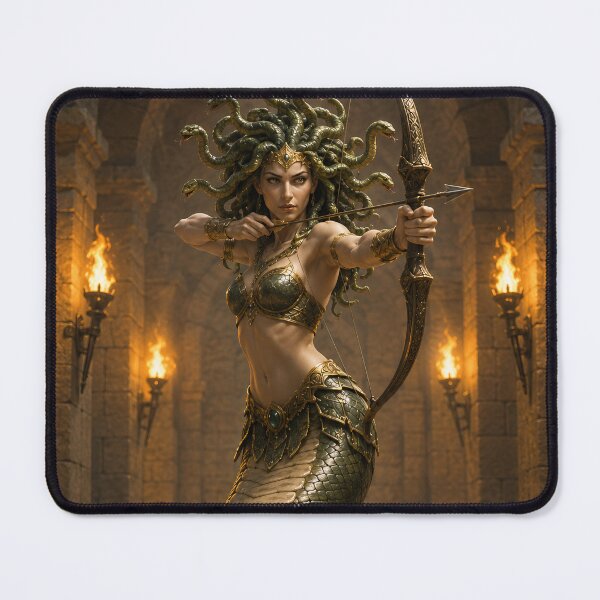 Item preview, Medusa with Bow & Arrow (green) designed and sold by Moviebuff91.