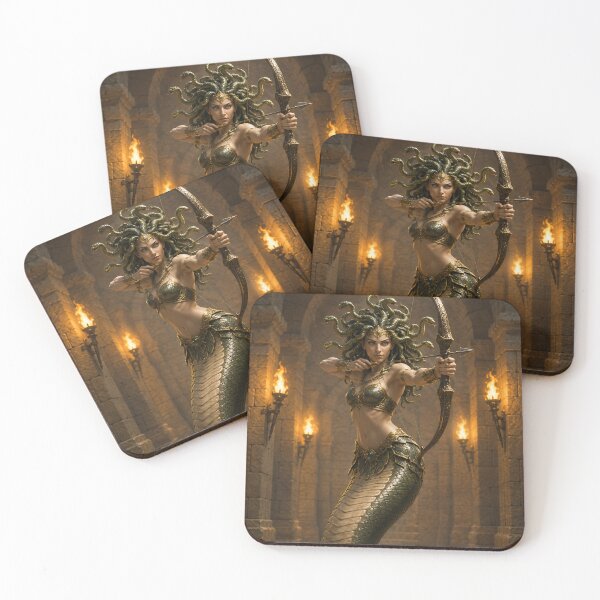 Item preview, Medusa with Bow & Arrow (green) designed and sold by Moviebuff91.
