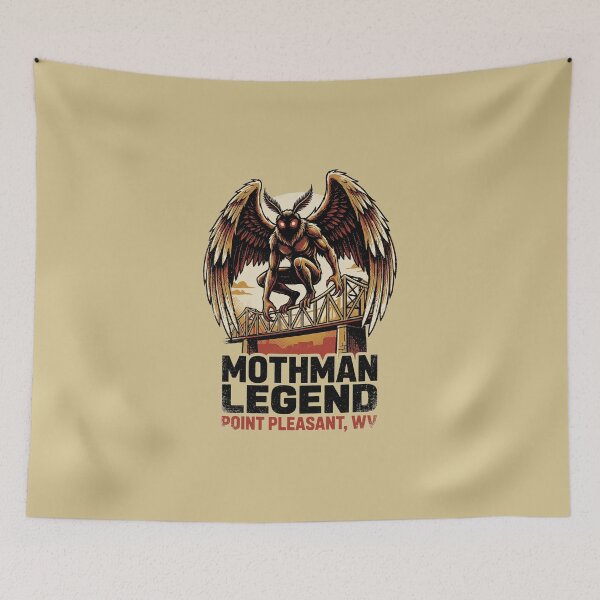 Item preview, Mothman Legend Silver Bridge Point Pleasant WV Vintage Graphic designed and sold by KiwiRider.