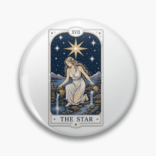 Item preview, The Star Tarot Card – Mystical Celestial Maiden – Hope & Healing – Night Sky Art designed and sold by bobscraze.