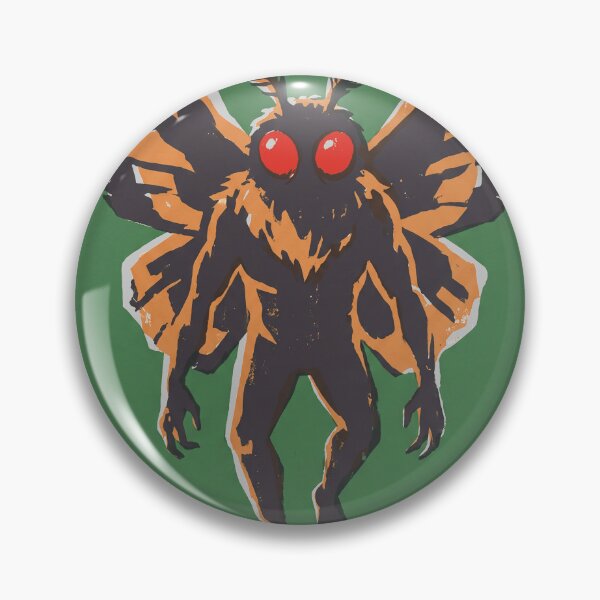 Item preview, Mothman Point Pleasant WV Vintage Linocut Cryptid Poster designed and sold by KiwiRider.