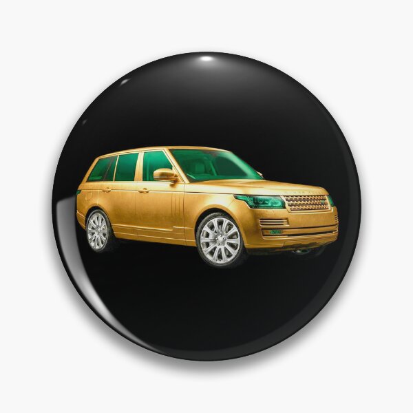 Item preview, Gold range Rover truck emerald glass car 4x4 designed and sold by C3R0.