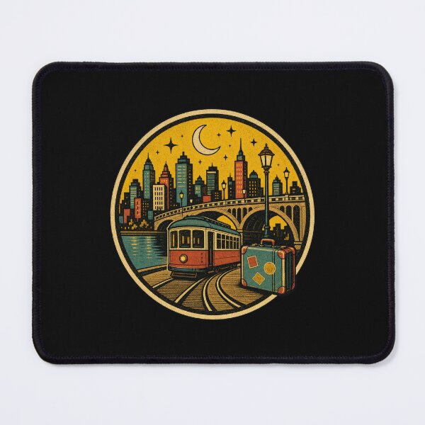 Item preview, Culture City Skyline Travel Badge Retro Urban Explorer designed and sold by Uglyandcute.