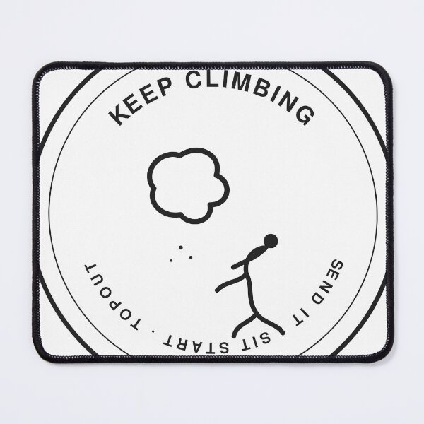 Item preview, Keep Climbing Bouldering Badge designed and sold by Adrplatinium.