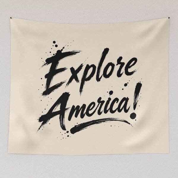 Item preview, Explore America! Bold Adventure Brush Lettering designed and sold by The-Drip-Studio.