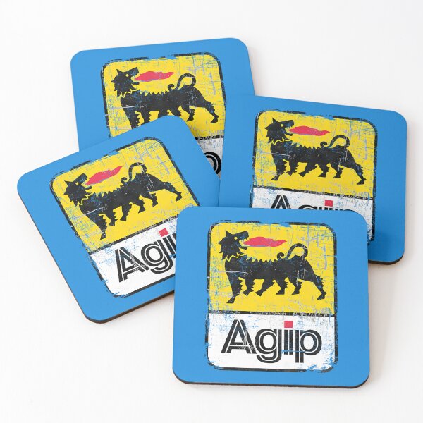 Item preview, Agip Lubricants Logo 1968  1998 Distressed Version designed and sold by HTownApparel.