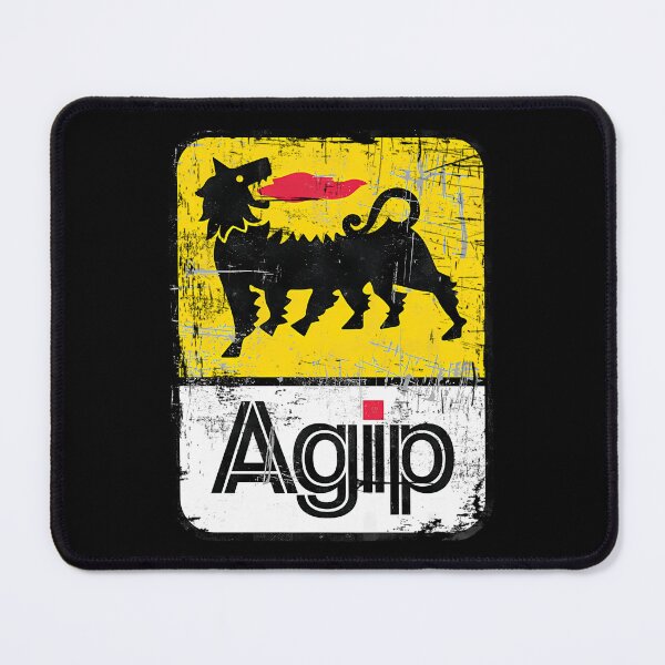 Item preview, Agip Lubricants Logo 1968 1998 Distressed Version designed and sold by HTownApparel.
