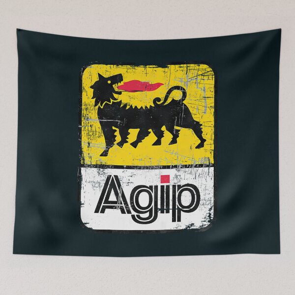 Item preview, Agip Lubricants Logo 1968  1998 Distressed Version designed and sold by HTownApparel.