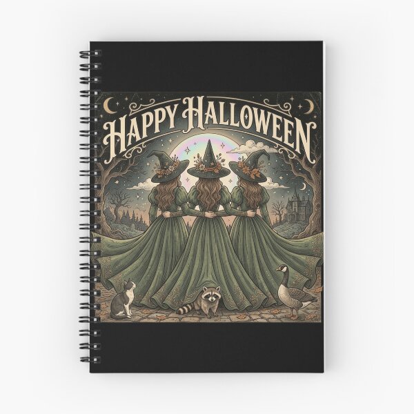 Item preview, Happy Halloween Three Witches Vintage Halloween Funny  designed and sold by Zizo-DR44.