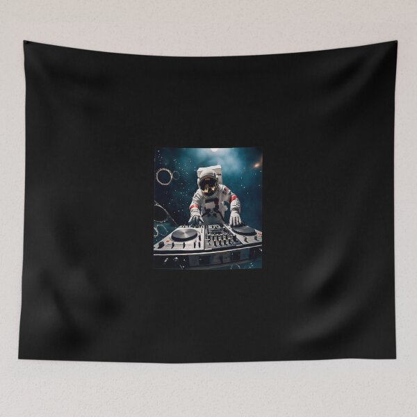 Item preview, Astronaut DJing in Space Music Art designed and sold by ohVimaPs.