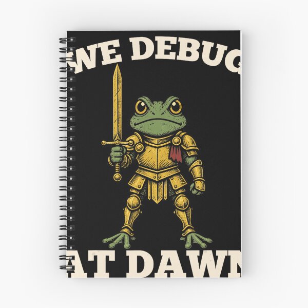 Item preview, We Debug at Dawn Frog Knight Programmer Coding Humor designed and sold by VioletNance.