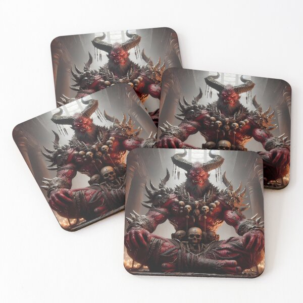 Item preview, Meditating Demon Warlord Dark Fantasy designed and sold by GalleryBrisArt.
