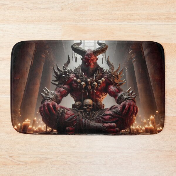 Item preview, Meditating Demon Warlord Dark Fantasy designed and sold by GalleryBrisArt.
