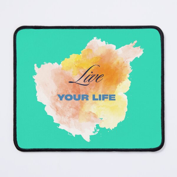 Item preview, Live Your Life – Bold Paint Splatter Inspirational Design designed and sold by CREATIVE HIVE.