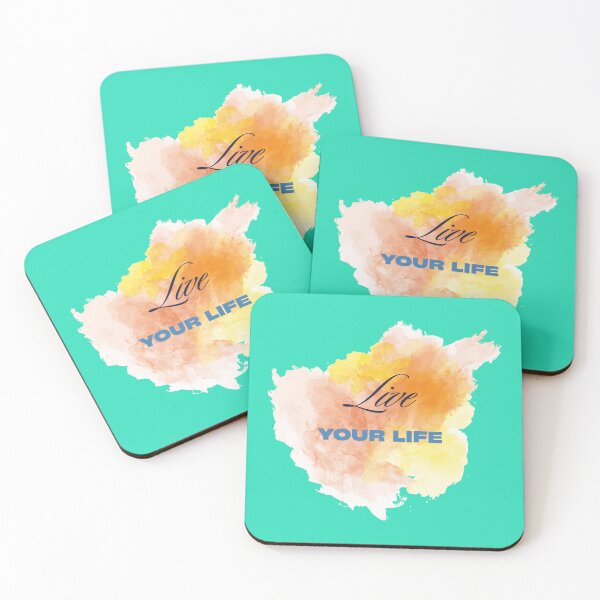 Item preview, Live Your Life – Bold Paint Splatter Inspirational Design designed and sold by CREATIVE HIVE.