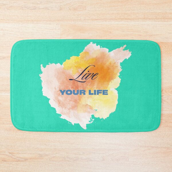 Item preview, Live Your Life – Bold Paint Splatter Inspirational Design designed and sold by CREATIVE HIVE.