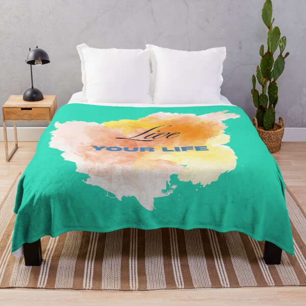 Item preview, Live Your Life – Bold Paint Splatter Inspirational Design designed and sold by CREATIVE HIVE.