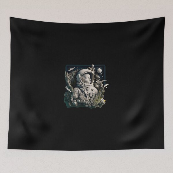 Item preview, Astronaut Emerges From Organic Space Dreamscape designed and sold by ohVimaPs.